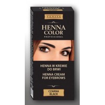 Antakių ir blakstienų dažai, juodi "Henna Color" 15g+15g